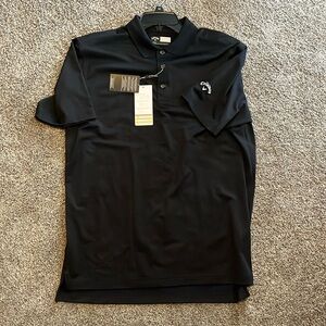 Callaway Polyester Golf Polo MD Medium Black Optdri opti dri